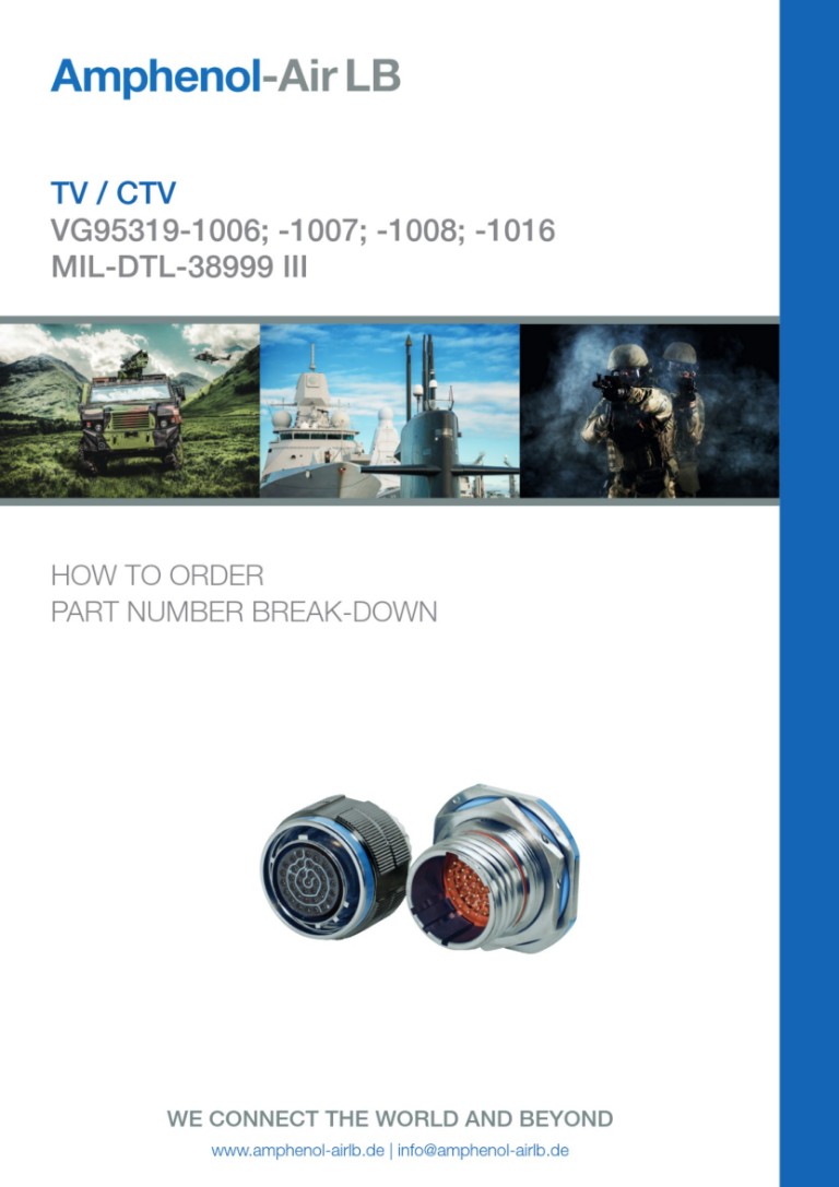 TV/CTV / VG95319-10x / D38999 | Bestellschlüssel