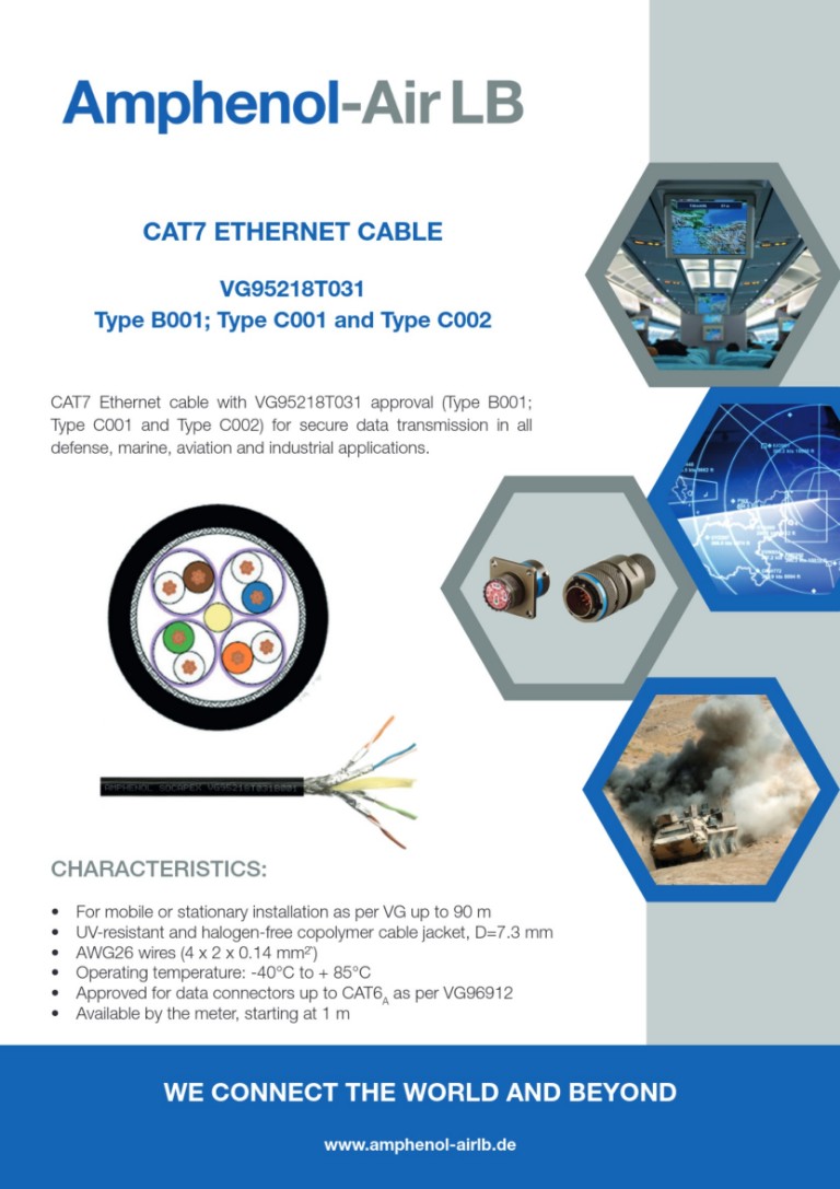 VG95218T031 / CAT7 Ethernet Cable | Katalog V20042021