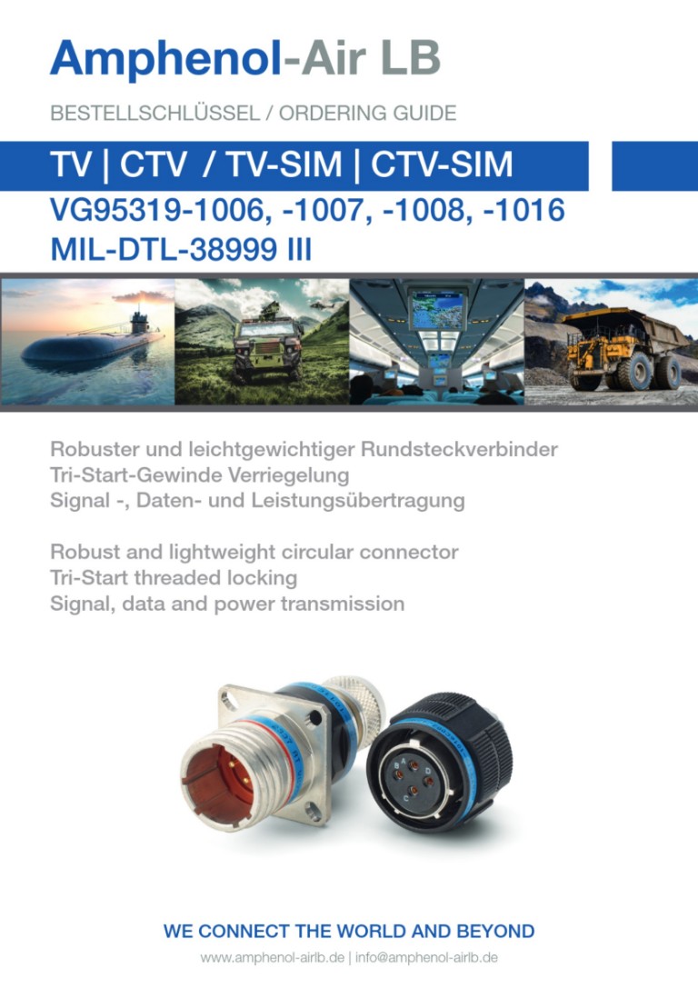 TV / CTV / VG95319-10x / D38999 | Ordering Guide V26052026