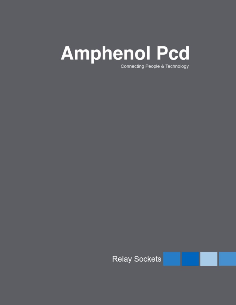 MIL-PRF-12883 / Quick mount Relay Sockets | Katalog