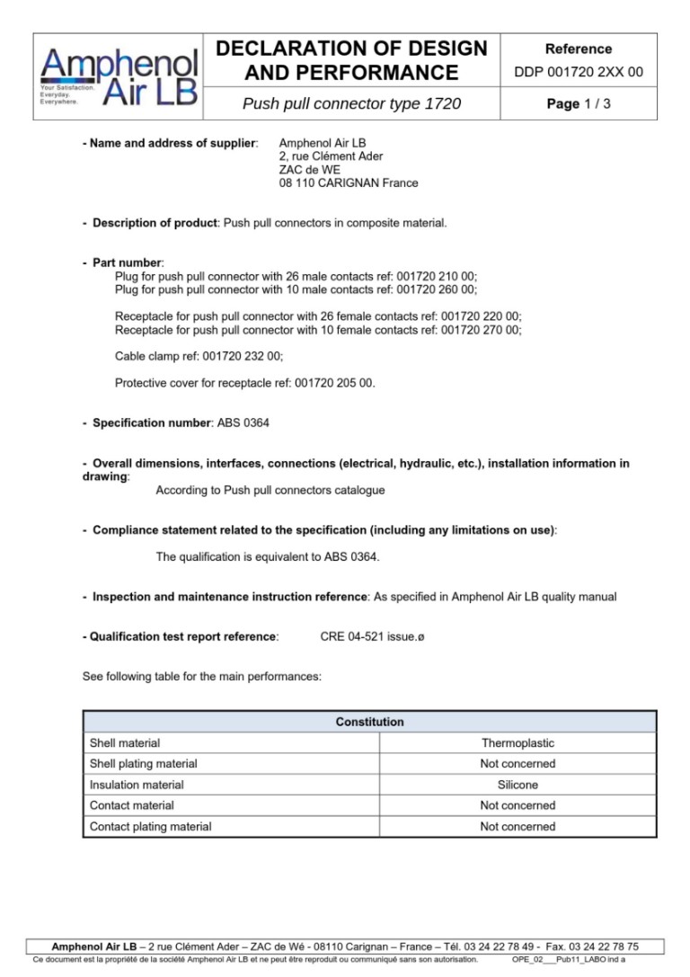 ABS 0364 / 1720 | DDP V10/08/19 