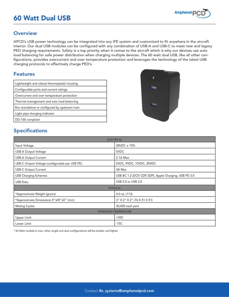 IFE Dual USB Katalog