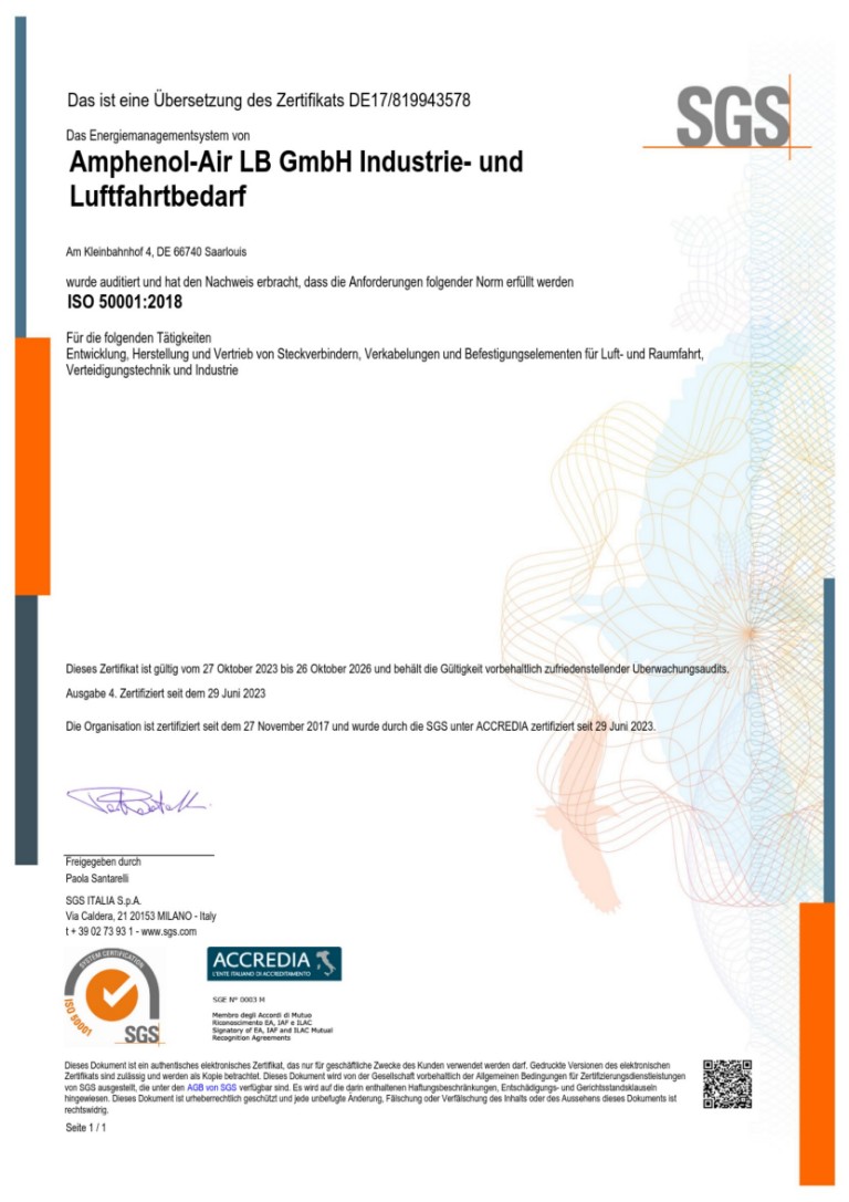 ISO 50001 | Zertifikat T10/2026