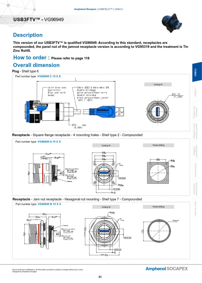 VG96949 / USB Field | Katalogausschnitt V05/2025 