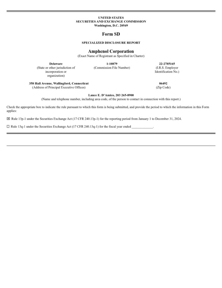 Conflict minerals | Report V05/25